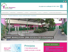 Tablet Screenshot of campmangueira.org.br